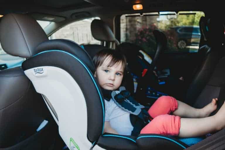 Toddler in car seat