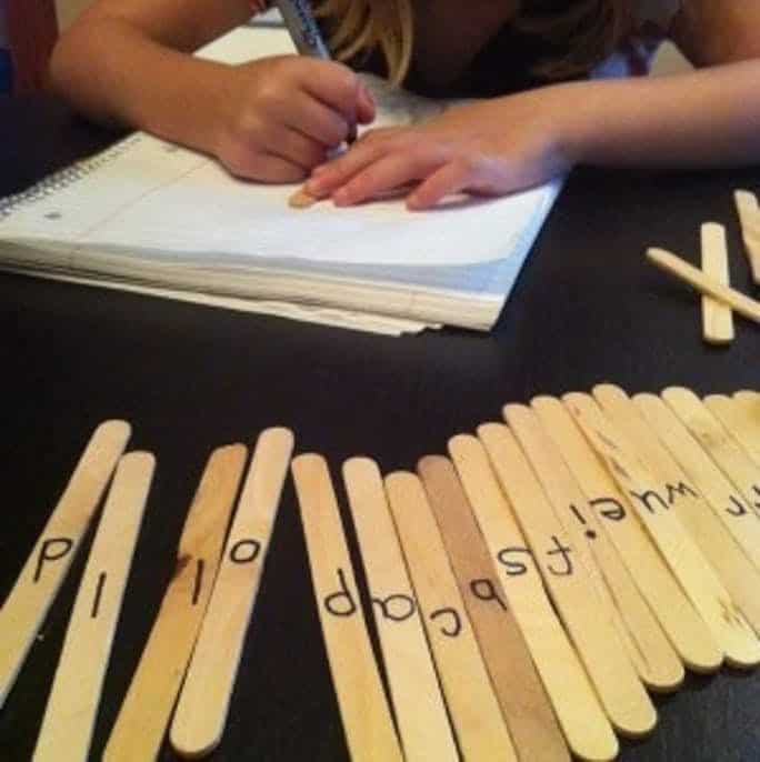 craft stick words