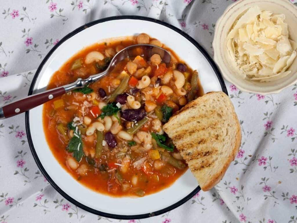 minestrone soup foods that start with m