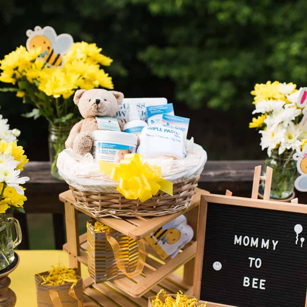 triple paste baby shower gift basket