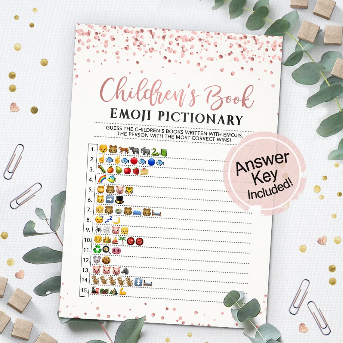 childrens book emoji baby shower game