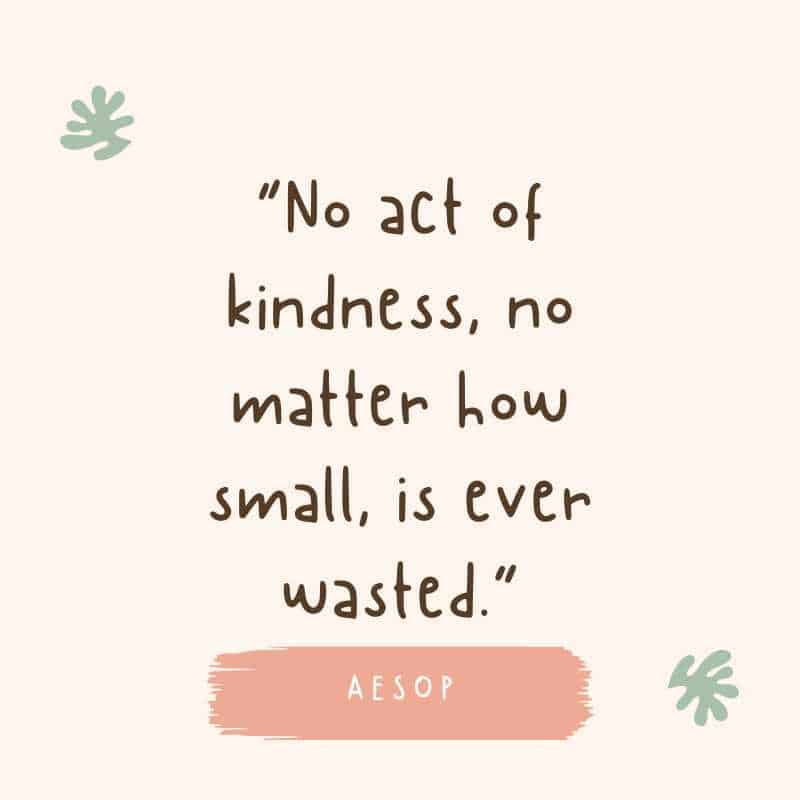 kindness quote by aesop